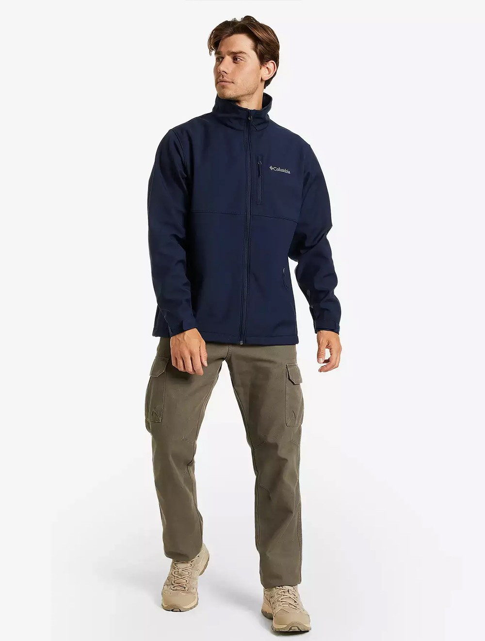Ветровка мужская Columbia ASCENDER™ SOFTSHELL JACKET синяя 1556531-464 изображение 4