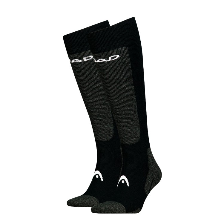 Носки HEAD ELEMENTS SKI KNEEHIGH 2P черные 701229014001