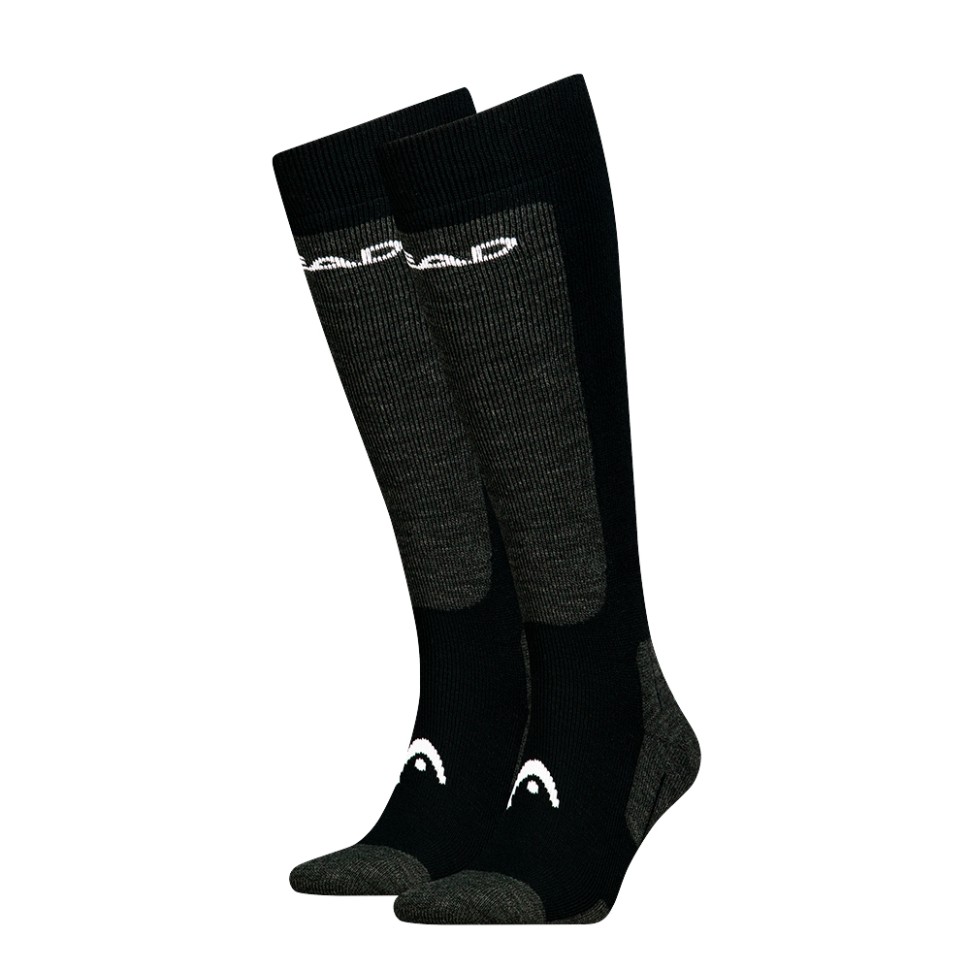 Носки HEAD ELEMENTS SKI KNEEHIGH 2P черные 701229014001 изображение 1