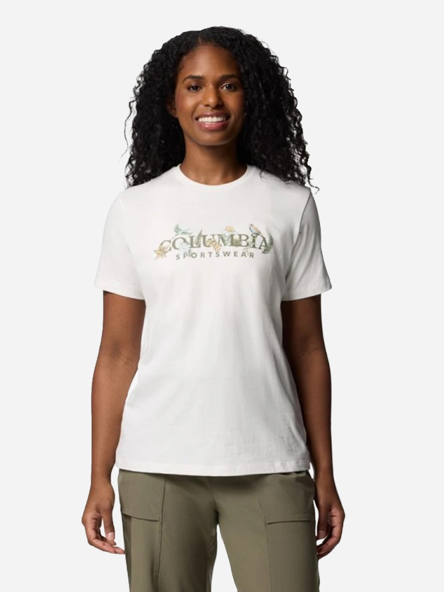 Футболка жiноча Columbia Boundless Beauty™ Logo SS Tee біла 2036573-126 изображение 2