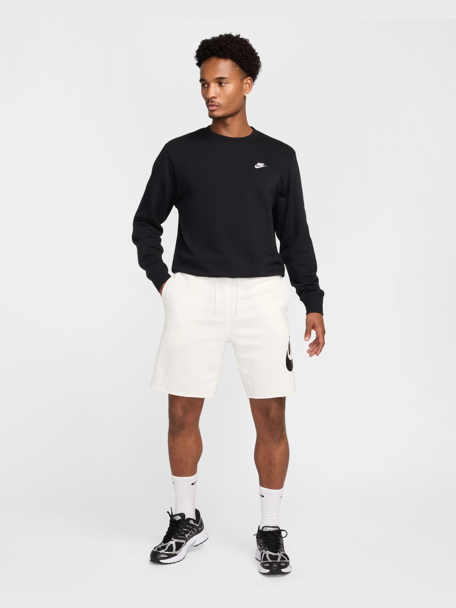 Шорти чоловічі Nike M NK CLUB ALUMNI FT SHORT білі FQ4950-133 изображение 8
