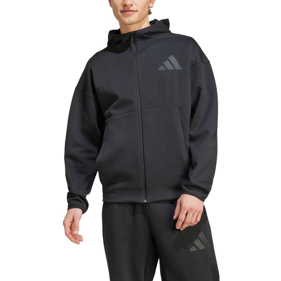 Толстовка мужская Adidas M Z.N.E. FZ черная JE7538 — Sport City Толстовка мужская Adidas M Z.N.E. FZ черная JE7538
