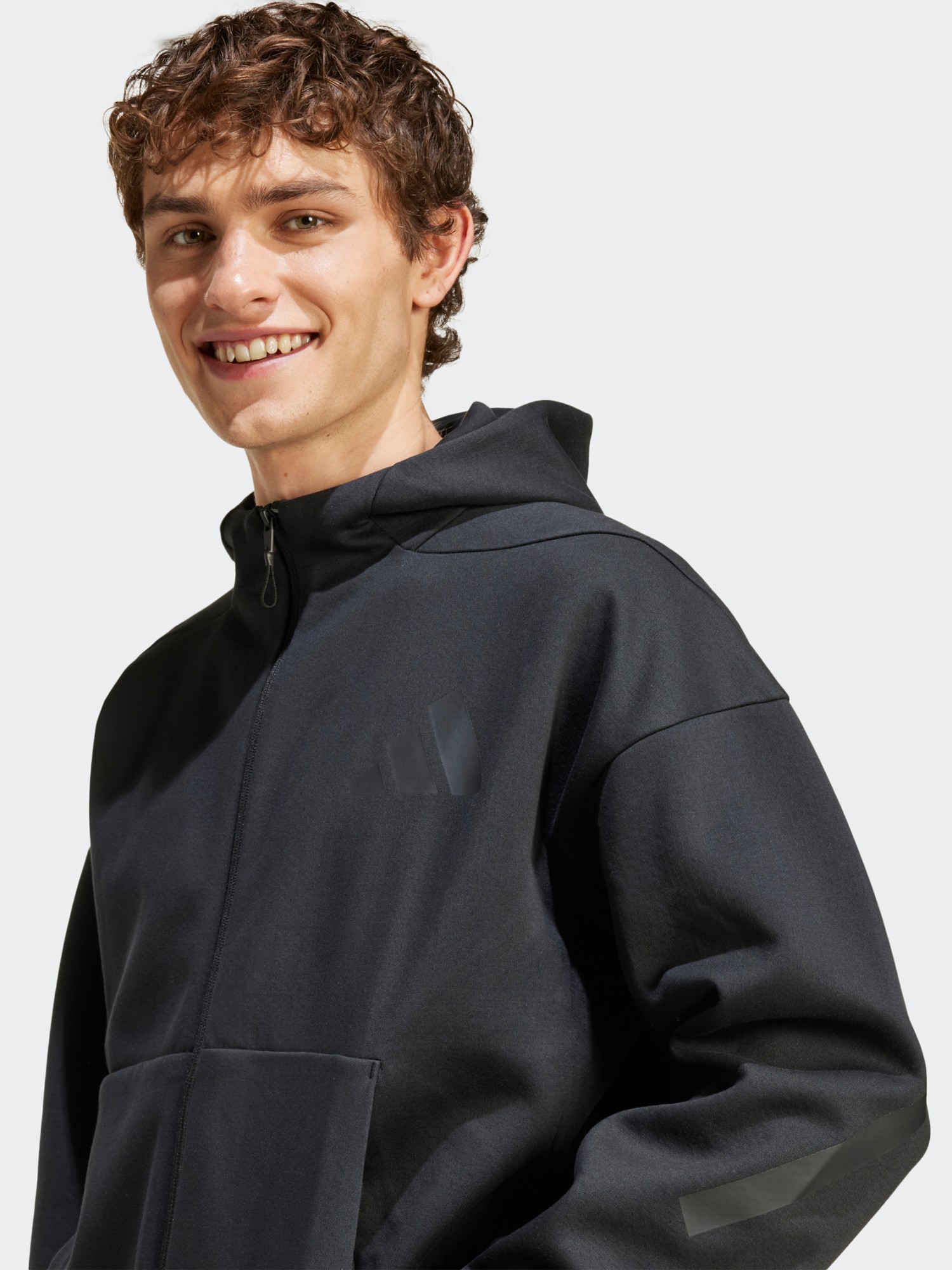 Толстовка чоловіча Adidas M Z.N.E. FZ чорна JE7538 изображение 8