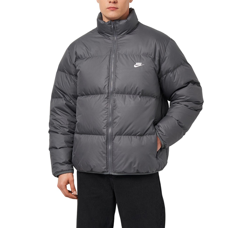 Куртка мужская Nike M SF CLUB PUFFER JACKET 550 серая IB2975-068