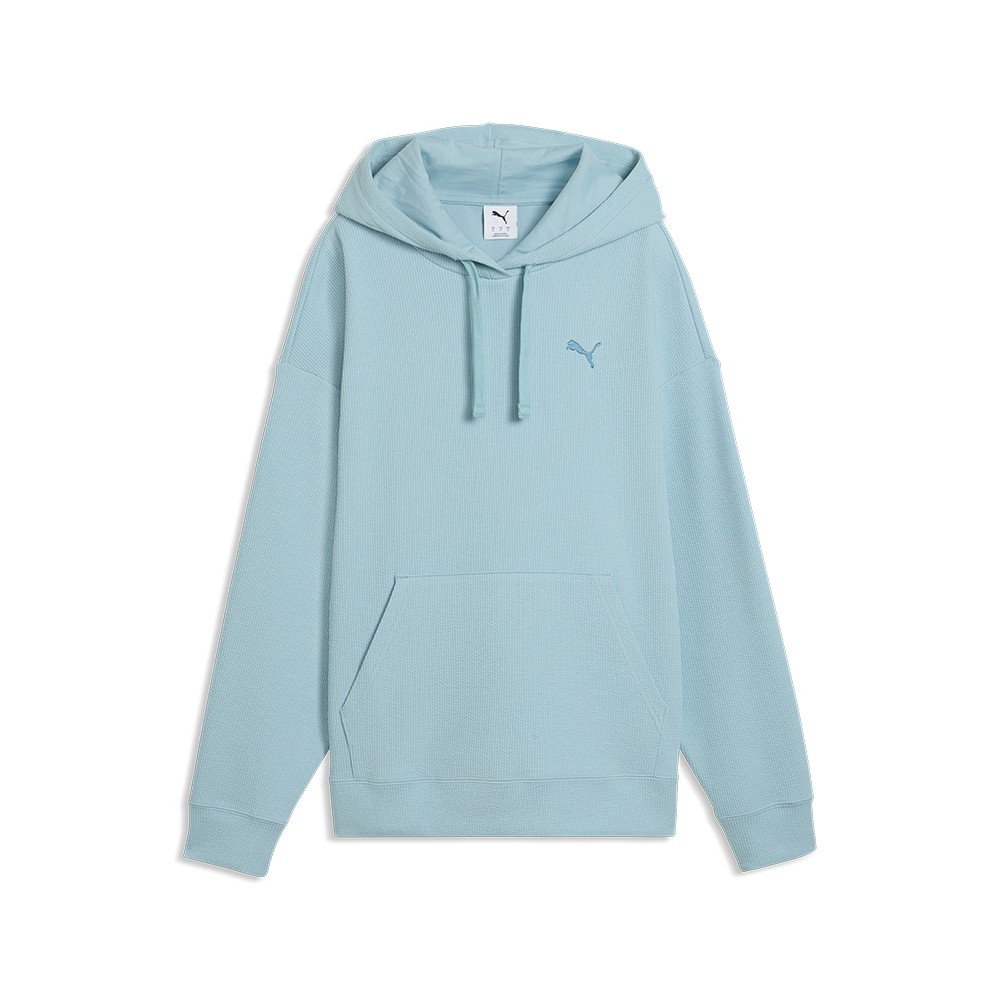 Толстовка женская Puma ESS ELEVATED Comfort Hoodie голубая 69181447