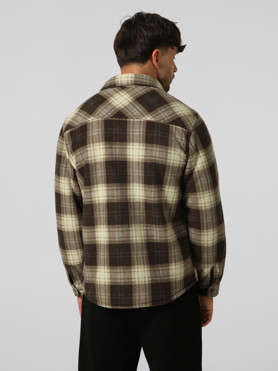 Сорочка чоловіча Larum Plaid коричнева 432604-200 — фото 3