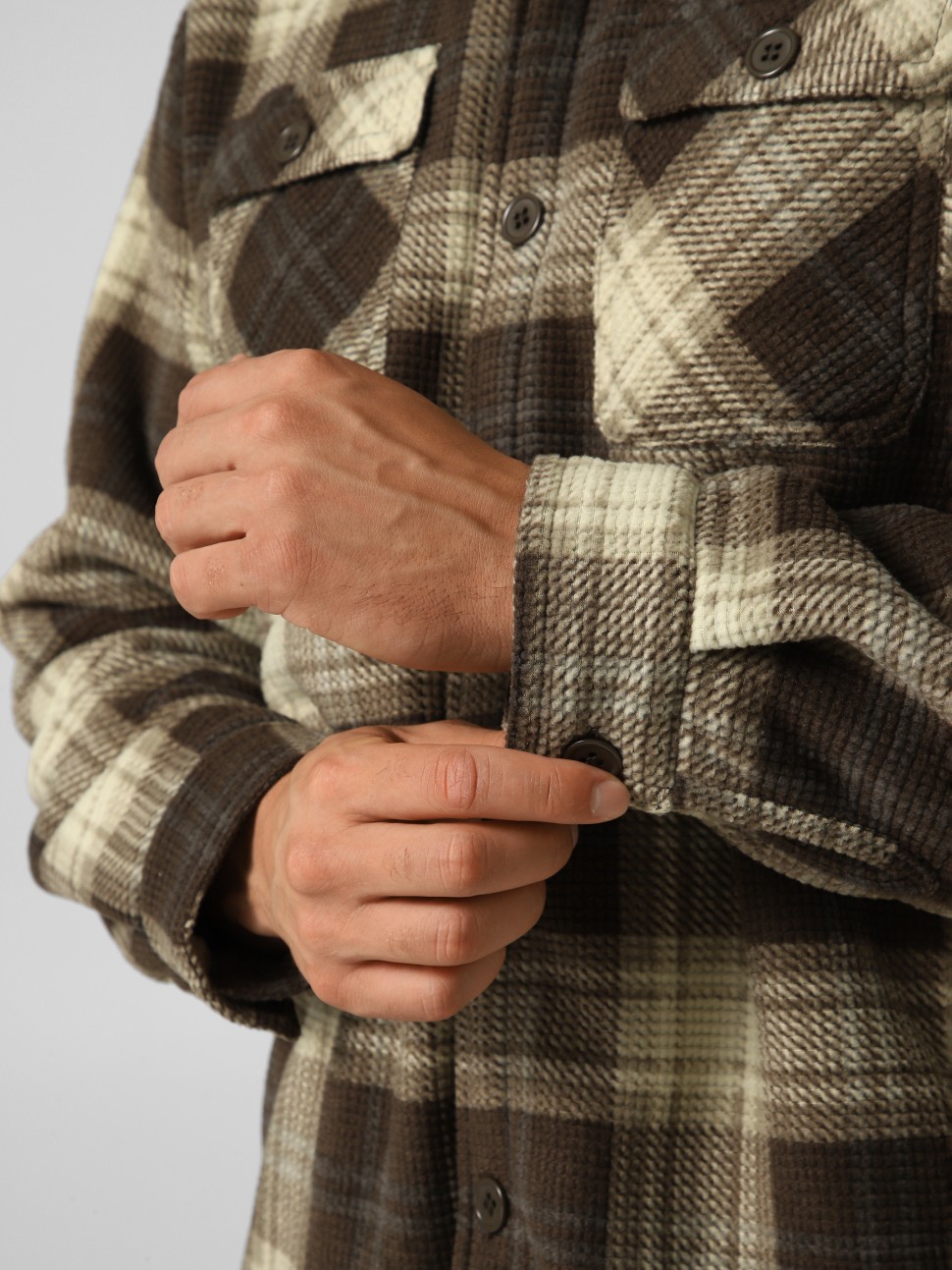 Сорочка чоловіча Larum Plaid коричнева 432604-200 — фото 5