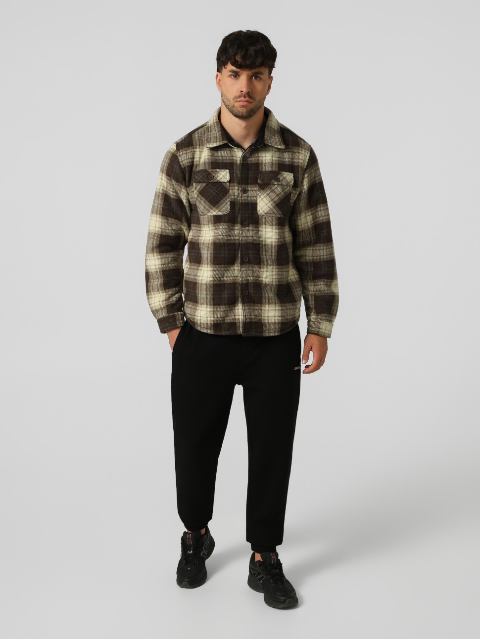 Сорочка чоловіча Larum Plaid коричнева 432604-200 — фото 6