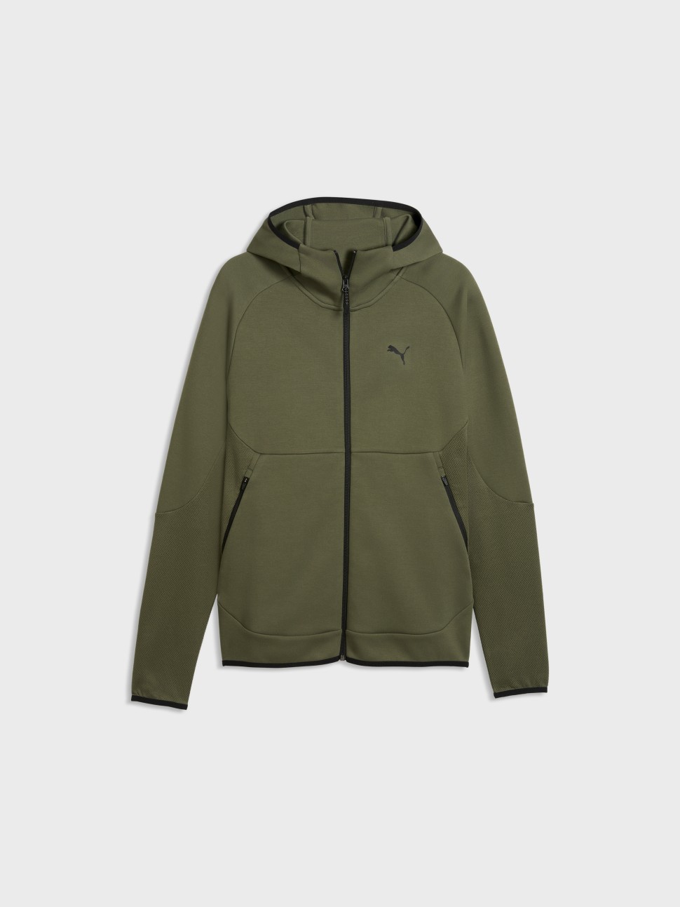 Толстовка мужская Puma TECH Slim Elevated Full-Zip Hoodie DK хаки 69395186 — фото 5 — Sport City Толстовка мужская Puma TECH Slim Elevated Full-Zip Hoodie DK хаки 69395186 — фото 5
