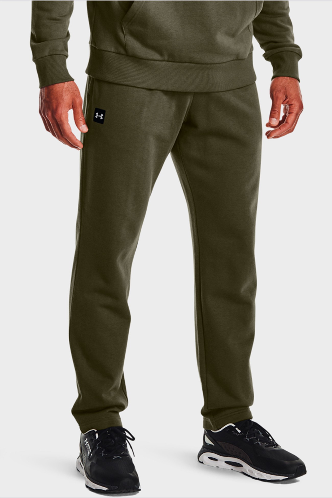 Чоловічі штани Under Armour Ua Rival Fleece Pants зелені 1357129-390 изображение 4