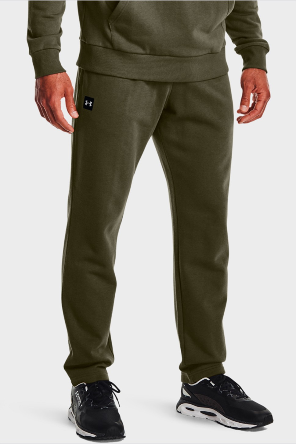 Чоловічі штани Under Armour Ua Rival Fleece Pants зелені 1357129-390 — фото 4