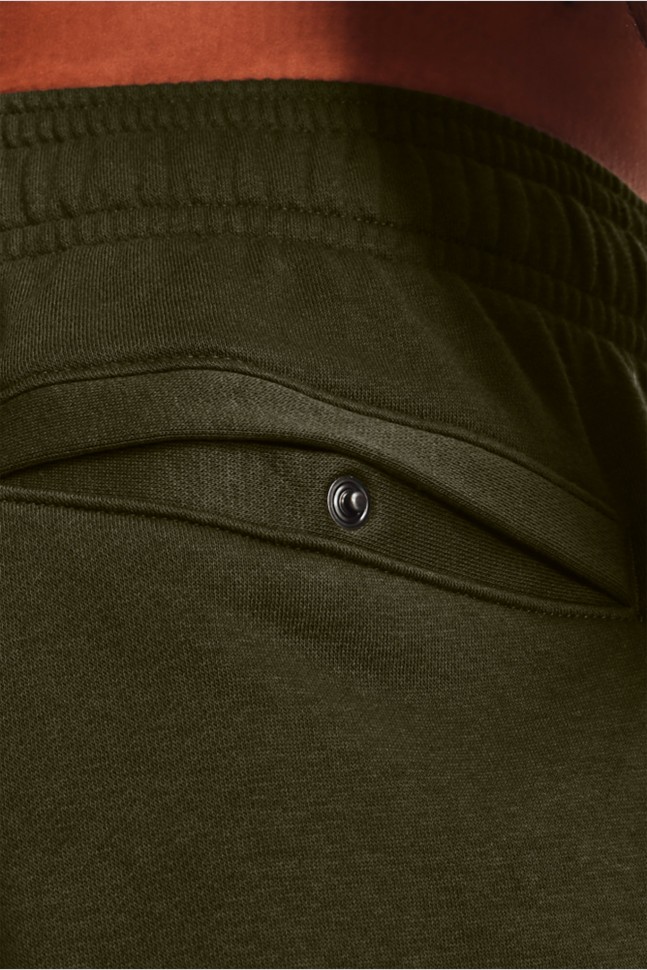 Чоловічі штани Under Armour Ua Rival Fleece Pants зелені 1357129-390 изображение 6
