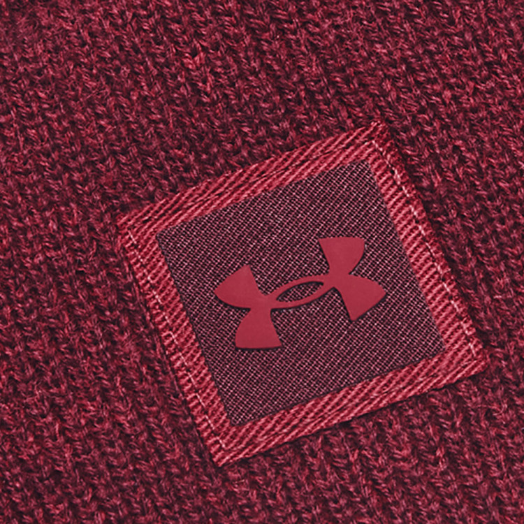 Шапка  Under Armour Ua Halftime Knit Beanie красная 1356707-600 изображение 2