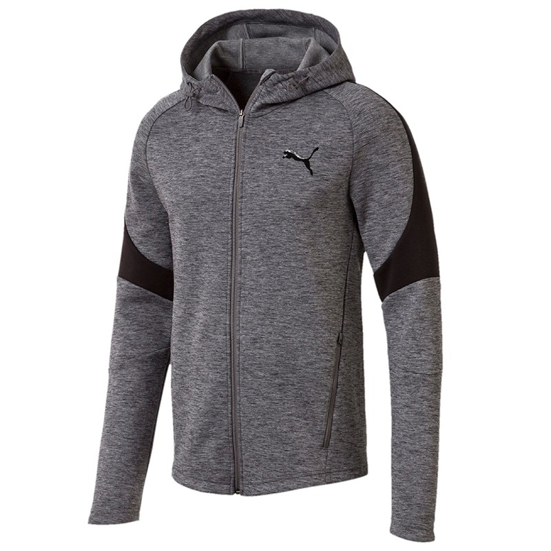 Толстовка мужская Puma EVOSTRIPE FZ серая 85172203 — Sport City Толстовка мужская Puma EVOSTRIPE FZ серая 85172203