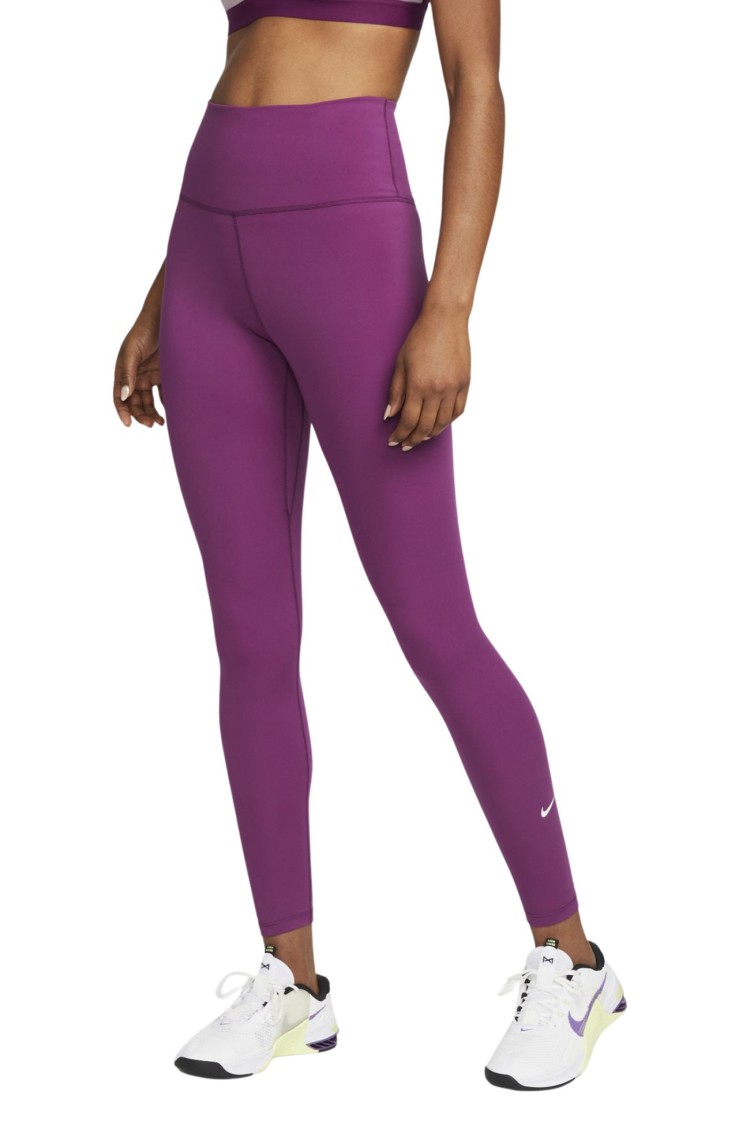 Леггинсы женские Nike W Nk One Df Hr Tght фиолетовые DM7278-610 изображение 2
