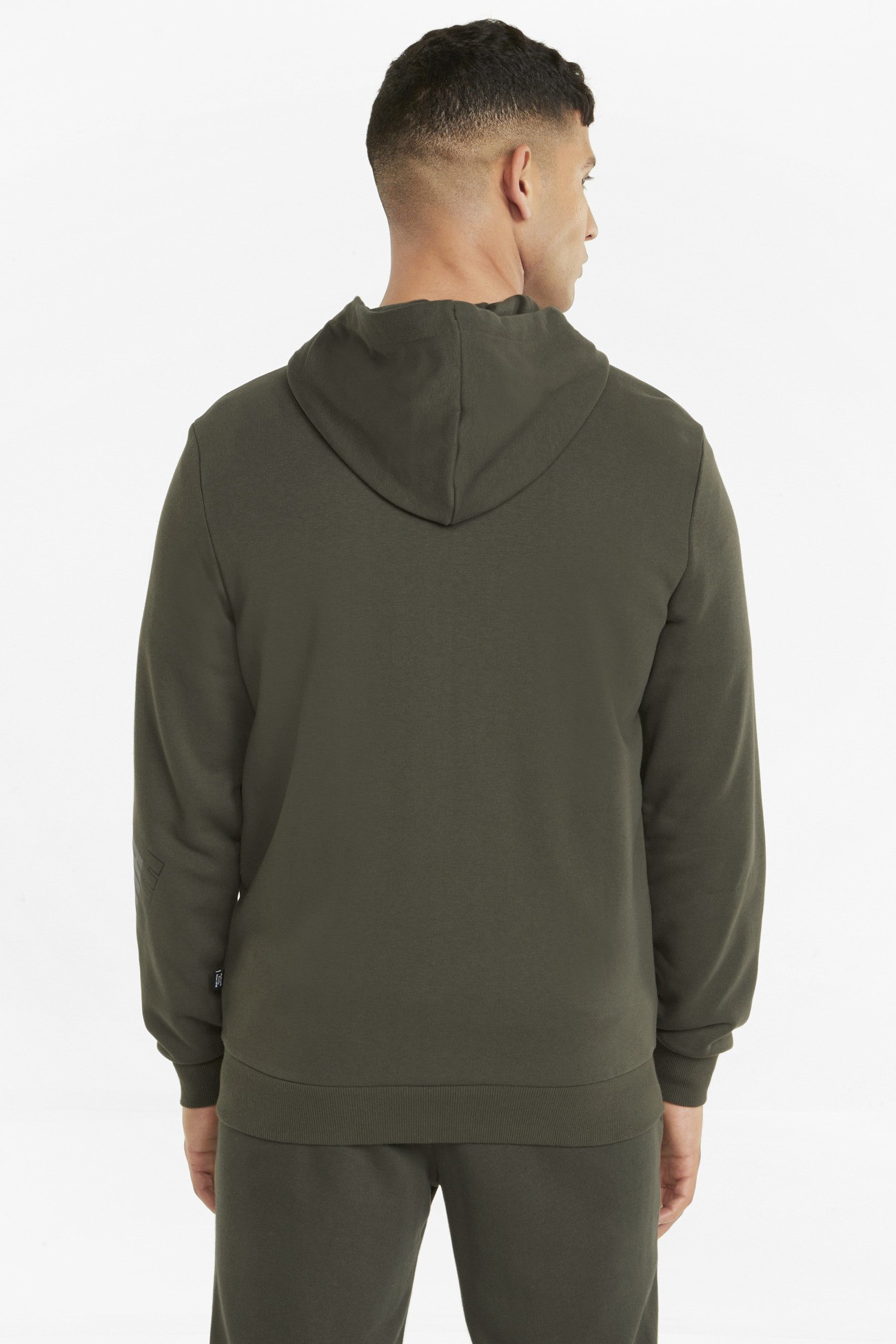 Чоловіча толстовка Puma Puma Power Full-Zip Hoodie хакі 84737970 изображение 3