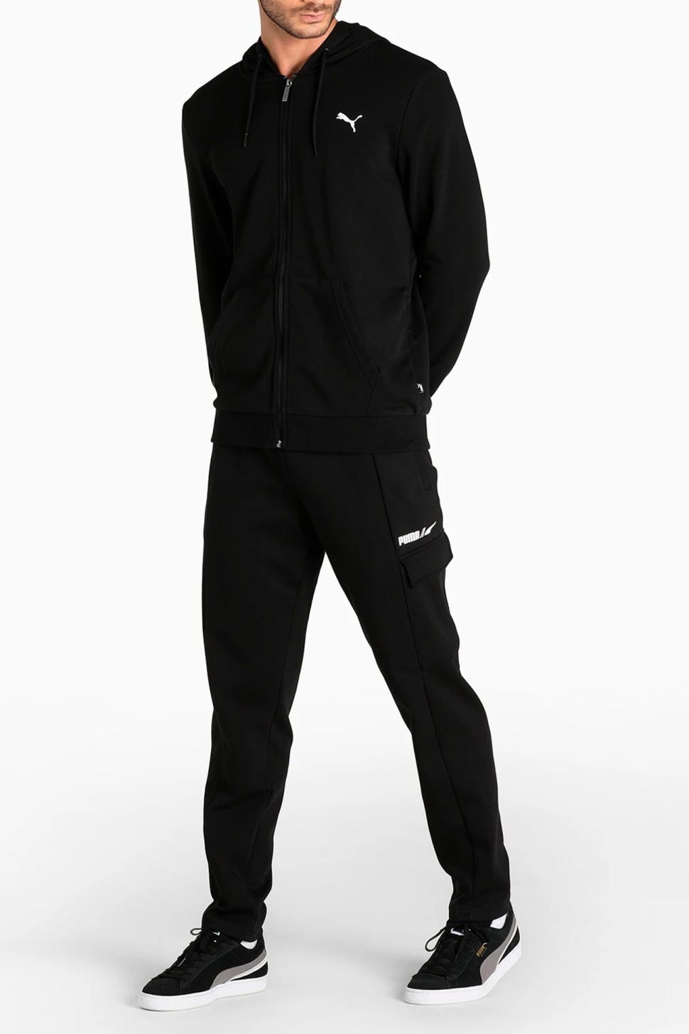 Толстовка мужская Puma Ess Fz Hoody Tr M черная 84721901 — фото 2