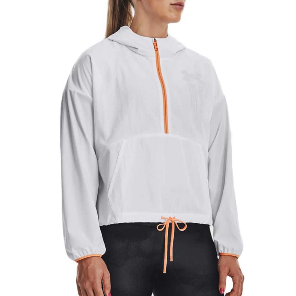 Вітровка жіноча Under Armour Woven Graphic Jacket біла 1377550-100 — фото 1