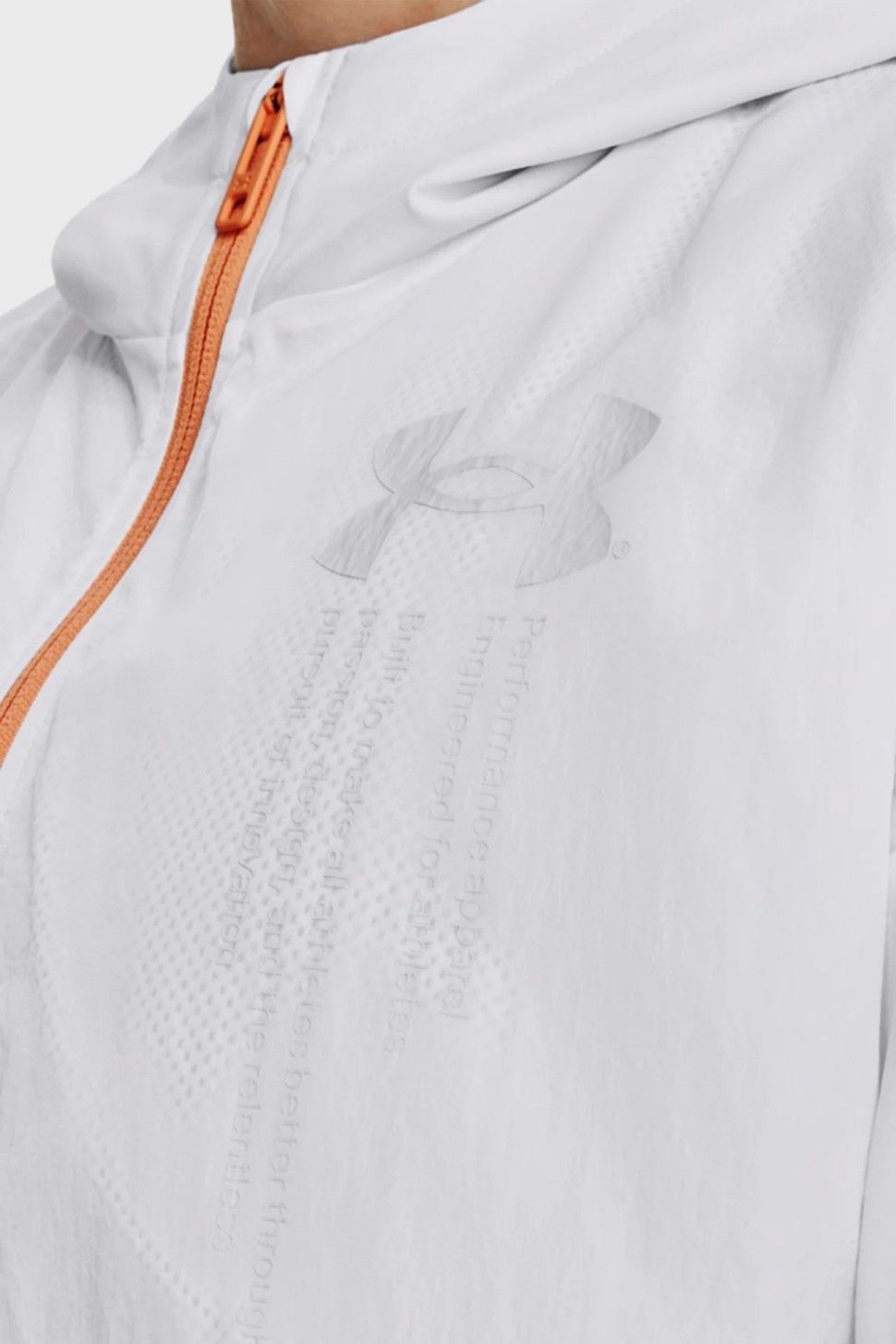 Вітровка жіноча Under Armour Woven Graphic Jacket біла 1377550-100 — фото 5