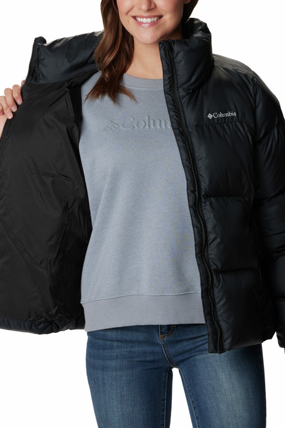 Куртка жіноча Columbia Puffect™ Jacket чорна 1864781-010 — фото 6