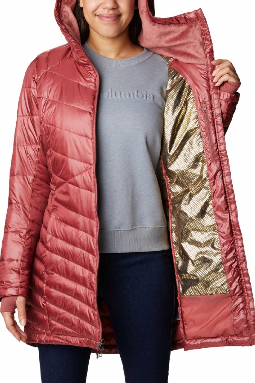 Куртка жіноча Columbia Joy Peak™ Mid Jacket червона 1982661-679 — фото 4