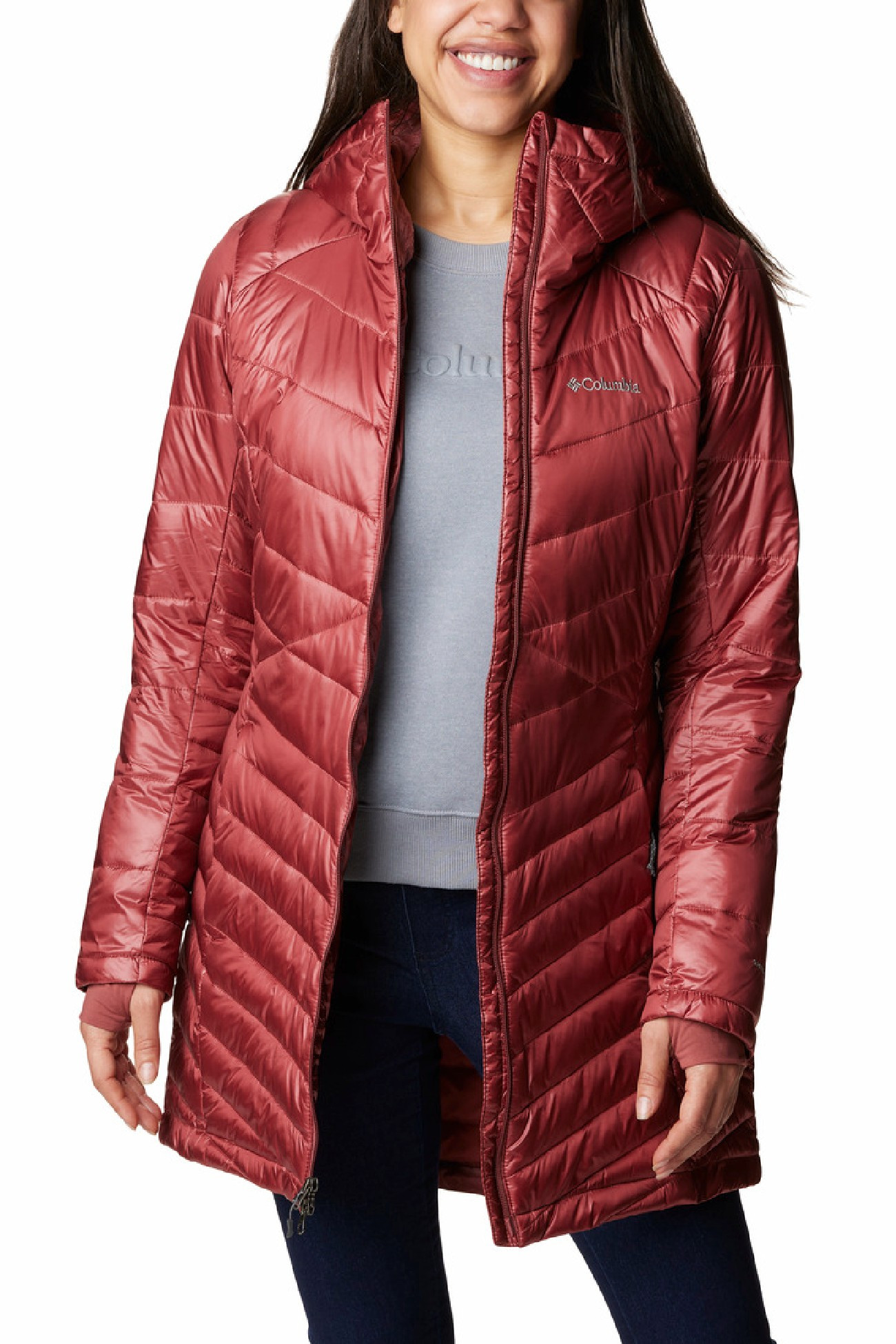 Куртка жіноча Columbia Joy Peak™ Mid Jacket червона 1982661-679 изображение 7
