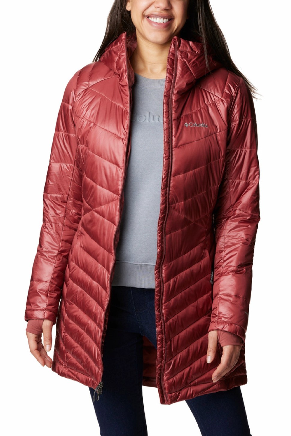 Куртка жіноча Columbia Joy Peak™ Mid Jacket червона 1982661-679 — фото 7