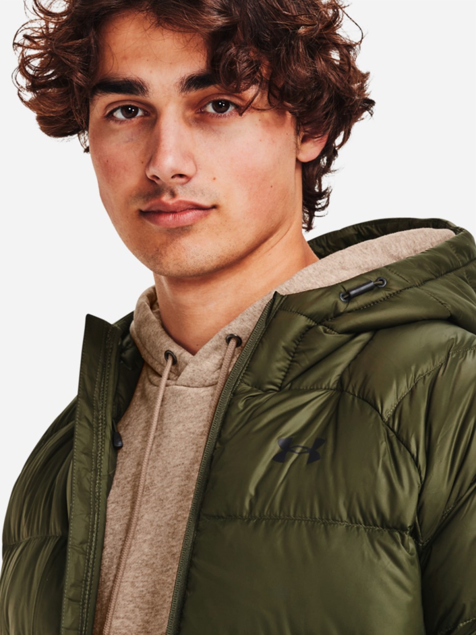 Куртка чоловіча Under Armour UA STRM ARMOUR DOWN 2.0 JKT оливкова 1372651-390 — фото 5