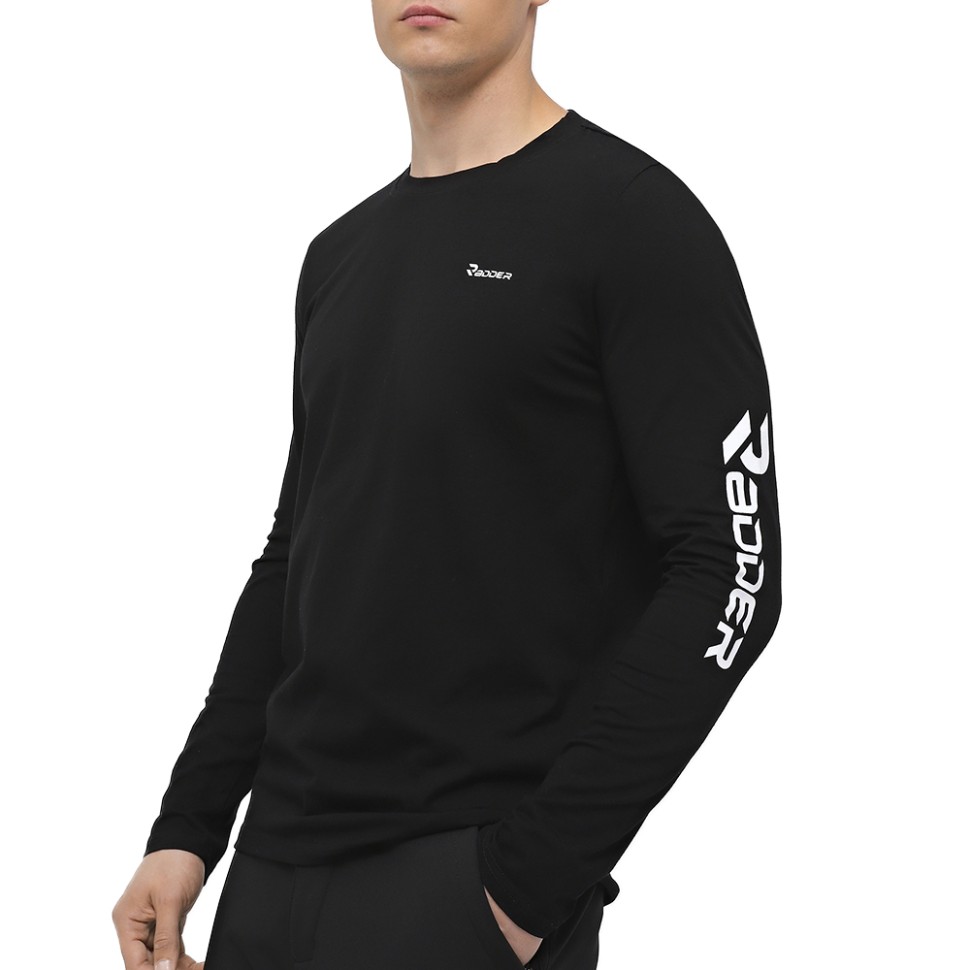 Футболка с длинным рукавом мужская Radder Sapri черная 442409-010 изображение 1
