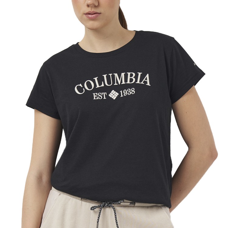 Футболка женская Columbia TREK™ SS GRAPHIC TEE черная 1992131-014 изображение 1