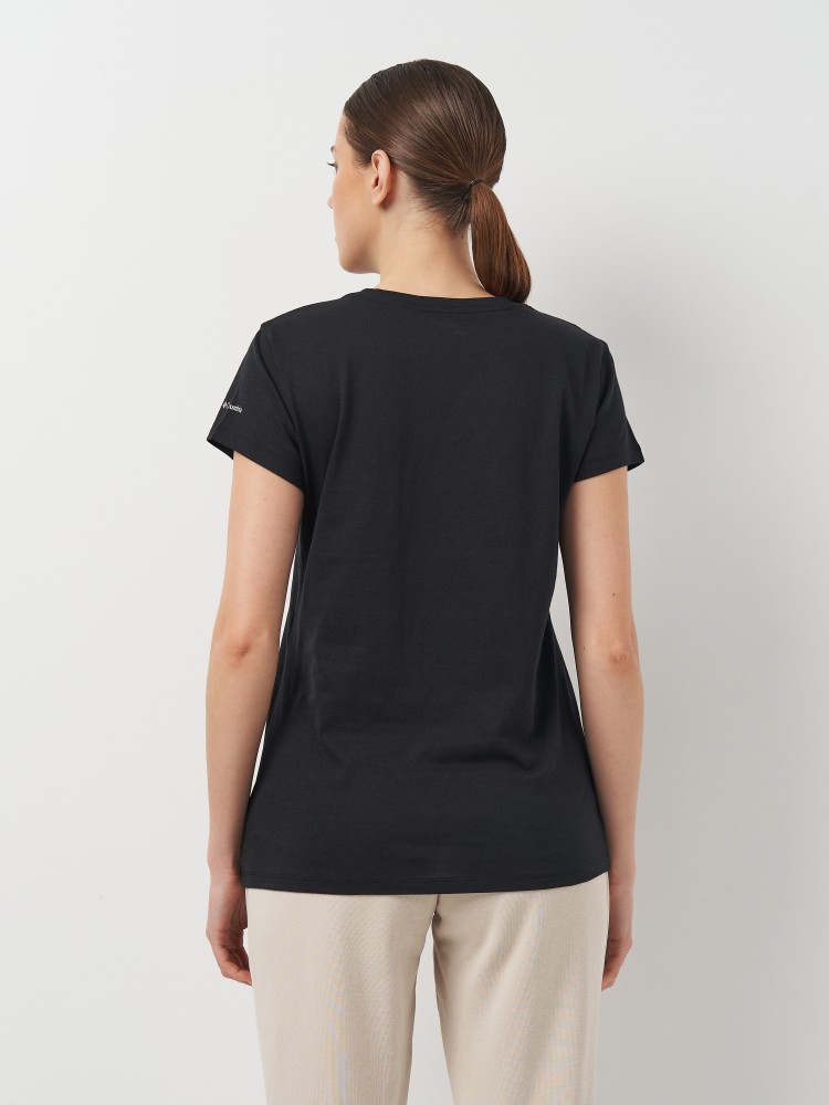 Футболка женская Columbia TREK™ SS GRAPHIC TEE черная 1992131-014 изображение 3