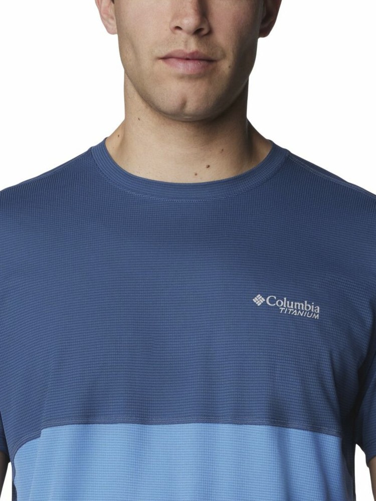 Футболка мужская Columbia CIRQUE RIVER™ GRAPHIC SS CREW синяя 2071921-480 изображение 3