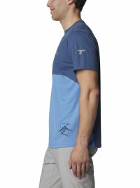Футболка мужская Columbia CIRQUE RIVER™ GRAPHIC SS CREW синяя 2071921-480 изображение 4
