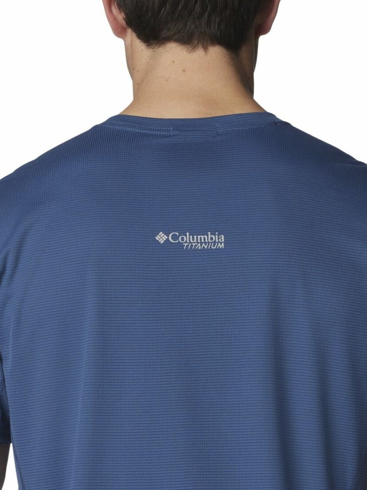 Футболка мужская Columbia CIRQUE RIVER™ GRAPHIC SS CREW синяя 2071921-480 изображение 5