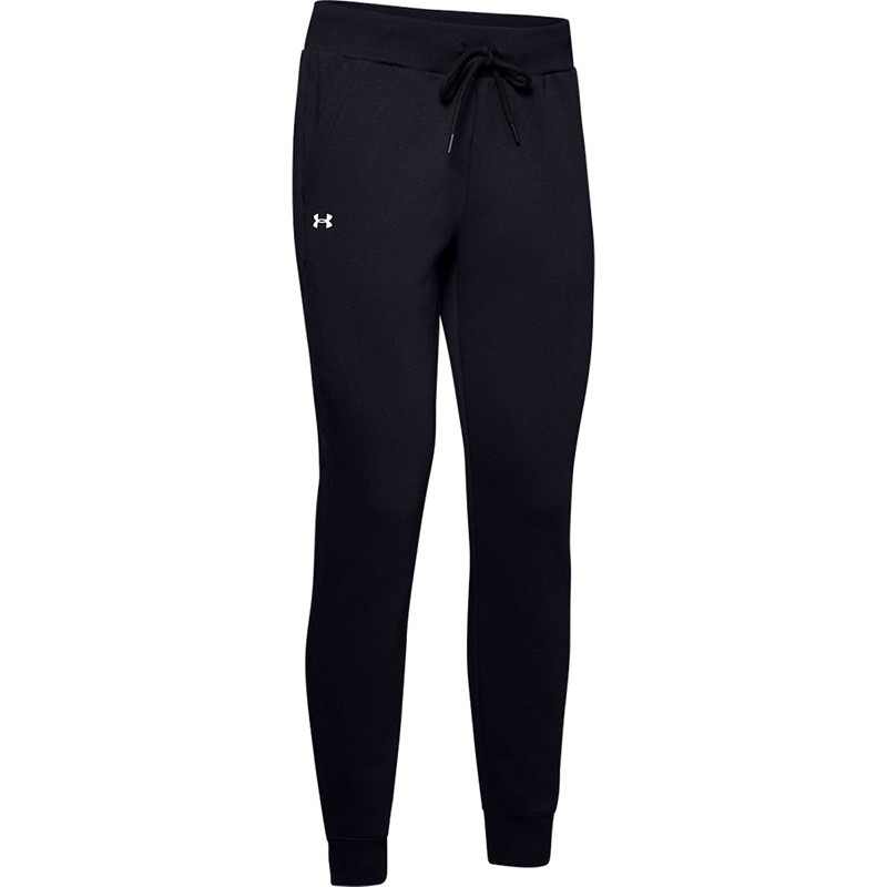 Брюки женские Under Armour RIVAL FLEECE SOLID PANT черные 1348570-001 изображение 1