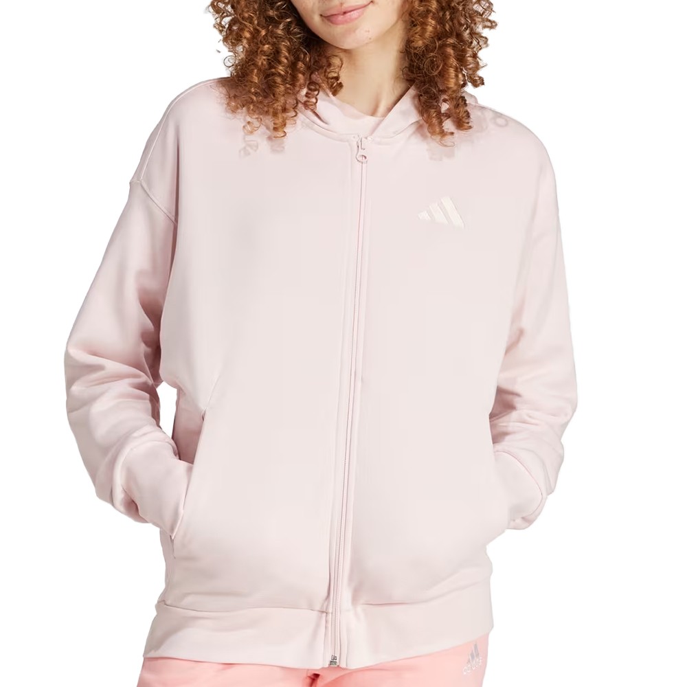 Толстовка женская Adidas W ALL SZN FZ HD розовая IY6804