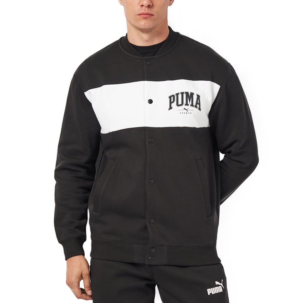 Толстовка чоловіча Puma PUMA SQUAD Bomber Jacket FL чорна 68179801 — фото 1