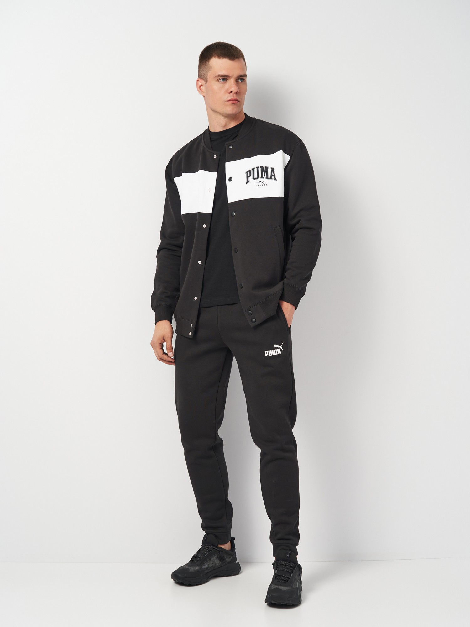 Толстовка мужская Puma PUMA SQUAD Bomber Jacket FL черная 68179801 изображение 4