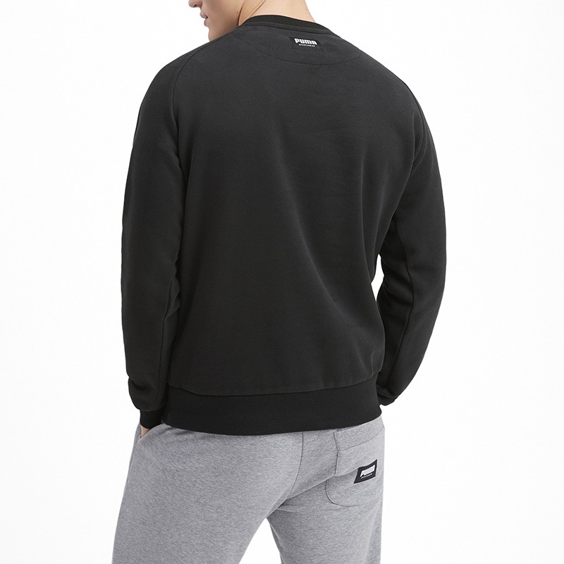 Толстовка мужская Puma ATHLETICS CREW FL черная 58015701 — фото 2 — Sport City Толстовка мужская Puma ATHLETICS CREW FL черная 58015701 — фото 2