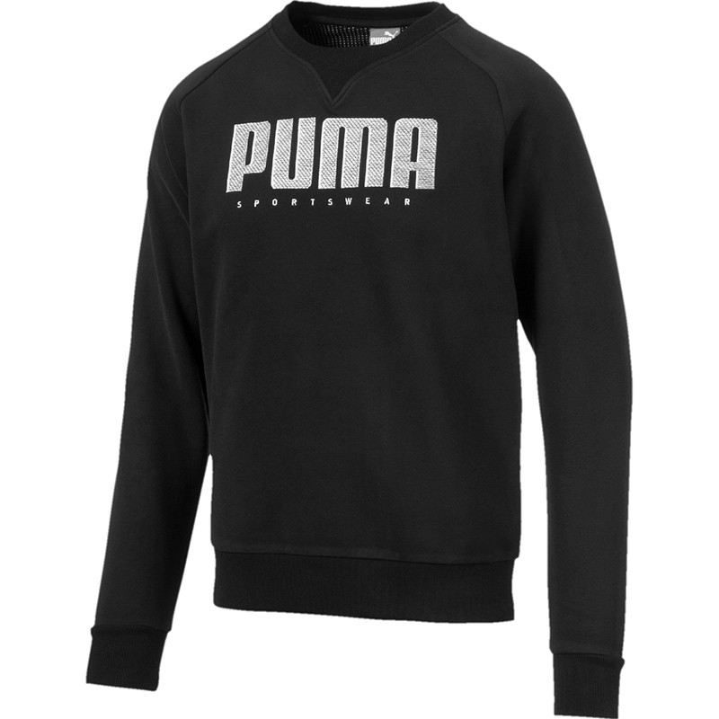Толстовка мужская Puma ATHLETICS CREW FL черная 58015701 — Sport City Толстовка мужская Puma ATHLETICS CREW FL черная 58015701