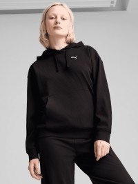 Толстовка жіноча Puma ESS ELEVATED Comfort Hoodie чорна 68502301 изображение 2