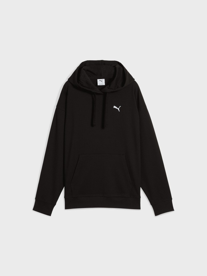 Толстовка жіноча Puma ESS ELEVATED Comfort Hoodie чорна 68502301 изображение 7