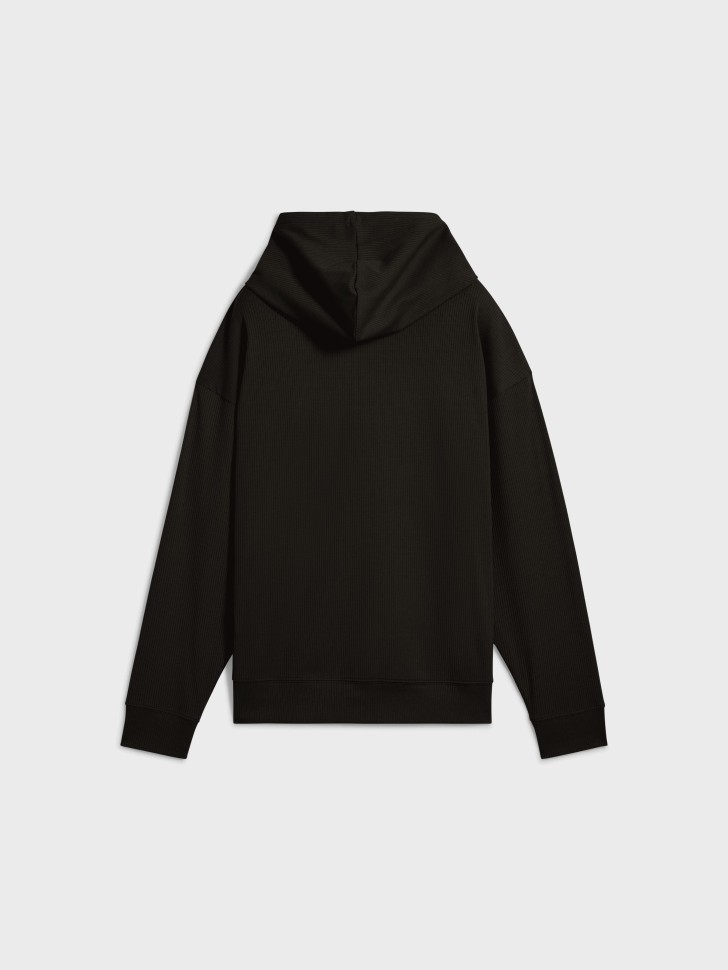 Толстовка жіноча Puma ESS ELEVATED Comfort Hoodie чорна 68502301 изображение 8