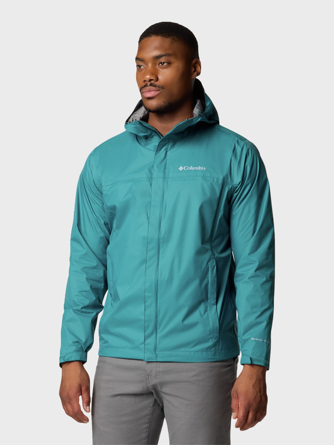 Ветровка мембранная мужская Columbia Watertight™ II Jacket бирюзовая 1533891-364 изображение 5