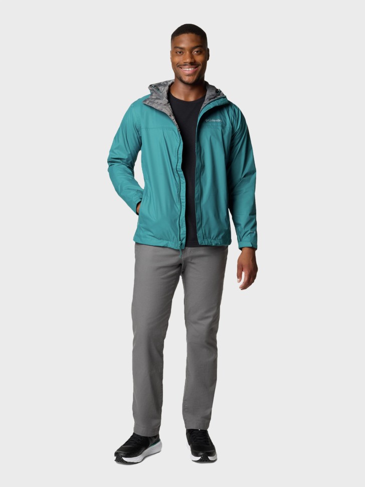 Ветровка мембранная мужская Columbia Watertight™ II Jacket бирюзовая 1533891-364 изображение 7