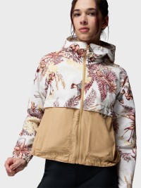 Вiтрiвка жiноча Columbia Spire Valley™ Printed Windbreaker біла 2116491-125 изображение 7