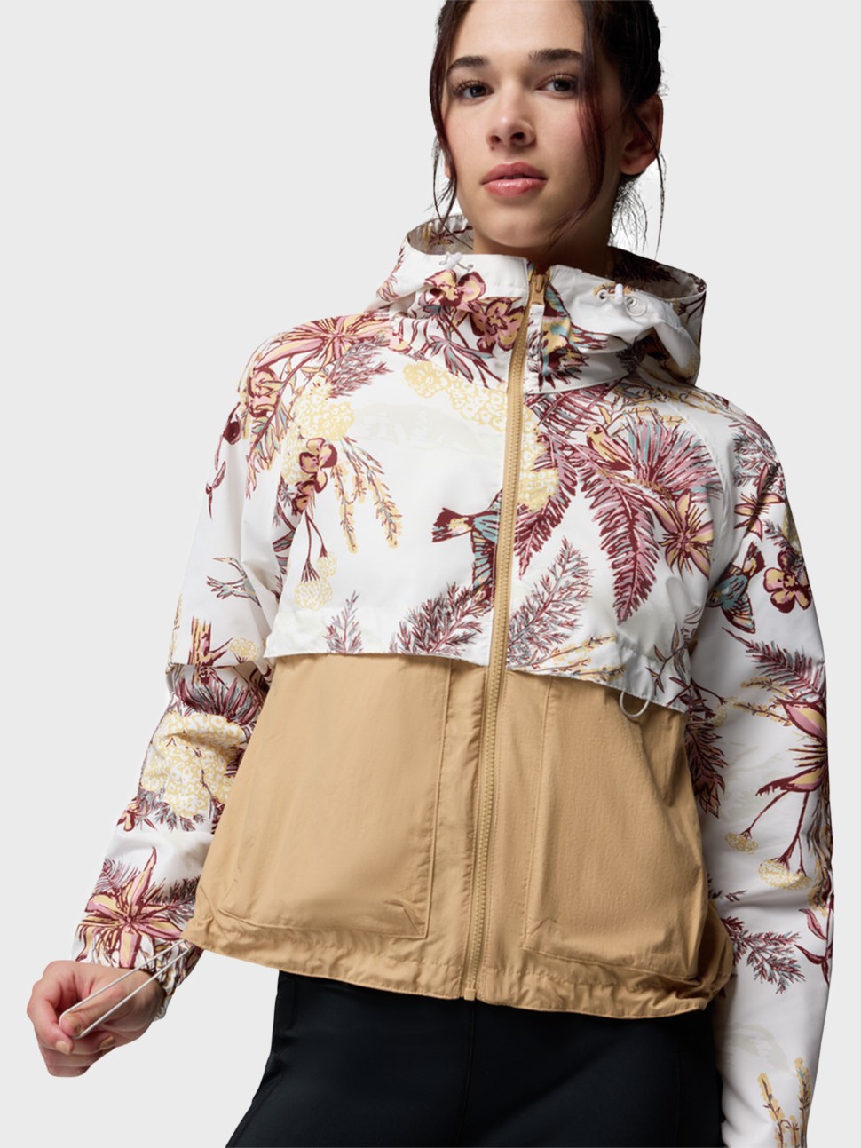 Вiтрiвка жiноча Columbia Spire Valley™ Printed Windbreaker біла 2116491-125 — фото 7