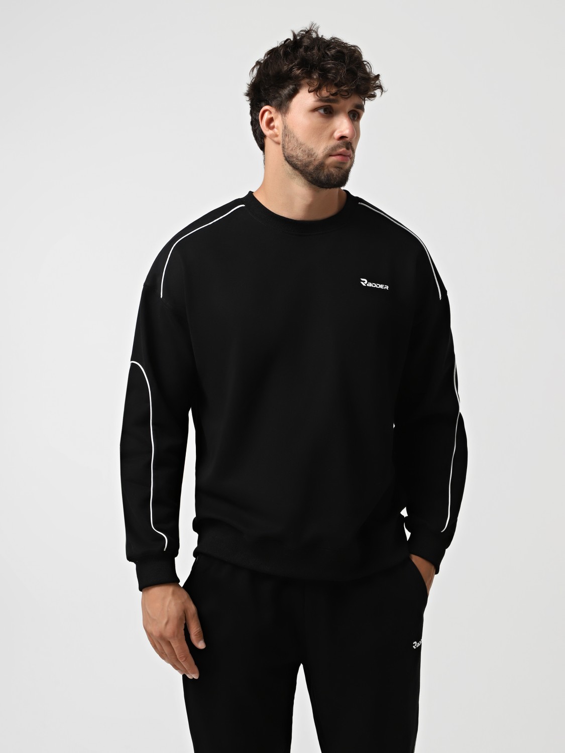 Толстовка чоловіча Radder Reed чорна 442619-010 изображение 2