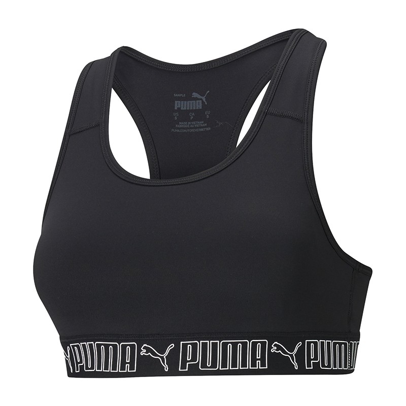 Бра жіноче Puma Mid Elastic Padded Bra Pm чорне 52030301  — фото 1