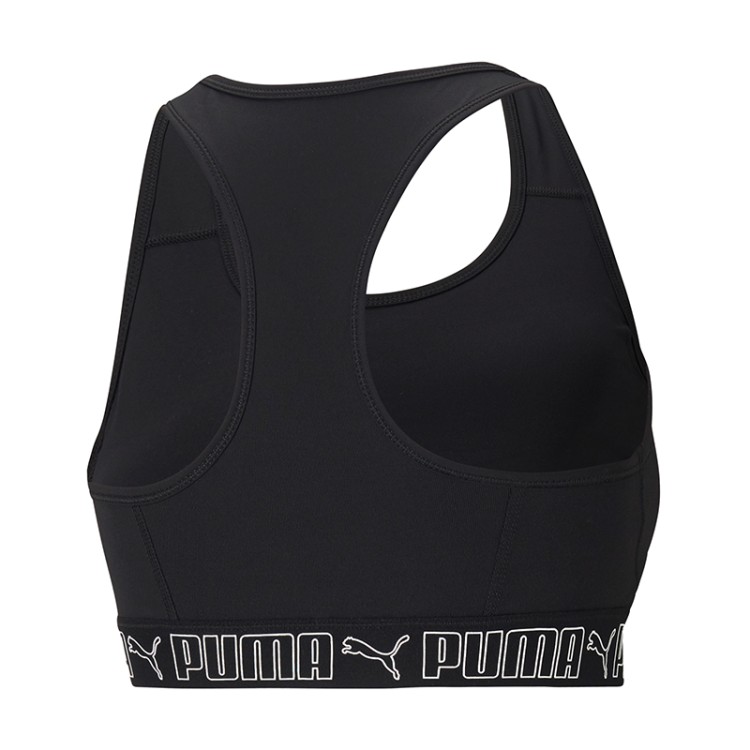 Бра женское Puma Mid Elastic Padded Bra Pm черное 52030301 изображение 2
